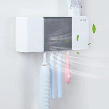 Умный держатель для дезинфекции зубных щеток Xiaomi Liushu Sterilization Toothbrush Holder (White) - 5