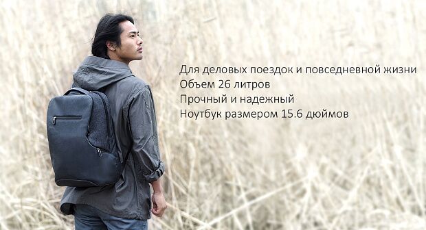 Рюкзак Xiaomi Mi Business Travel Multi-function Backpack 1.07 kg (Grey/Серый) - 3