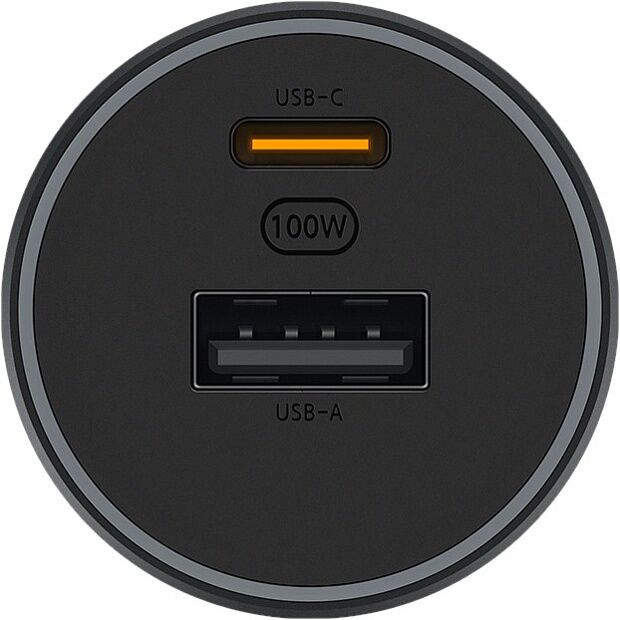 Автомобильное зарядное устройство Xiaomi Mi Quick Charger 100W USB Type-A Type-C (Black) - 3
