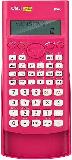 E1710A/RED калькулятор Deli E1710A/RED красный 102-разр. - 1