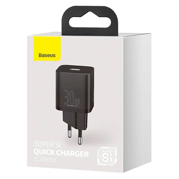 Зарядное устройство BASEUS Super Si USB-C, 3A, 30W, черный (CCSUP-J01) - 6