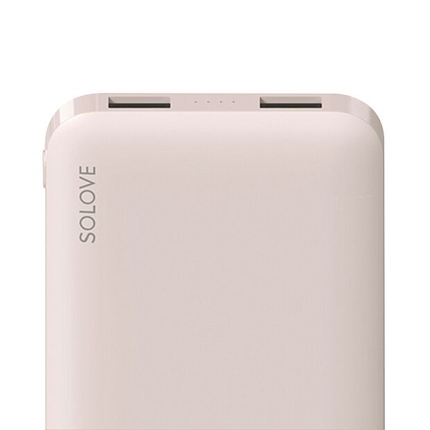 Внешний аккумулятор Solove Power Bank 001M 10000mAh (Pink) - 3