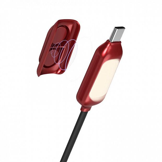 Xiaomi Wsken Type-C Magnetic Charging Cable 200 cm. (Red) - 2