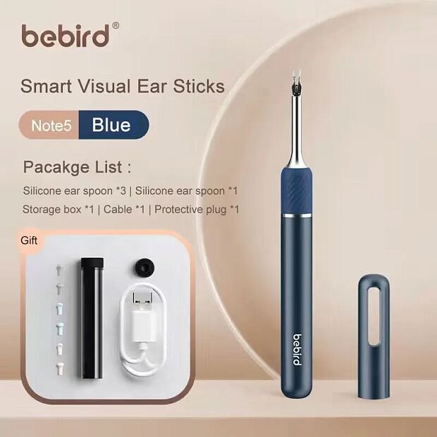 Умная ушная палочка Bebird Ear Visual Picking Stick Note 5 Pro (синяя) EU - 2