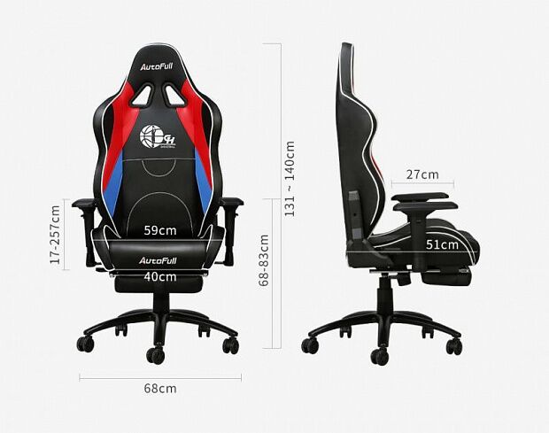 Игровое кресло AutoFull Concept E-sports Chair (Black/Черный) - 4