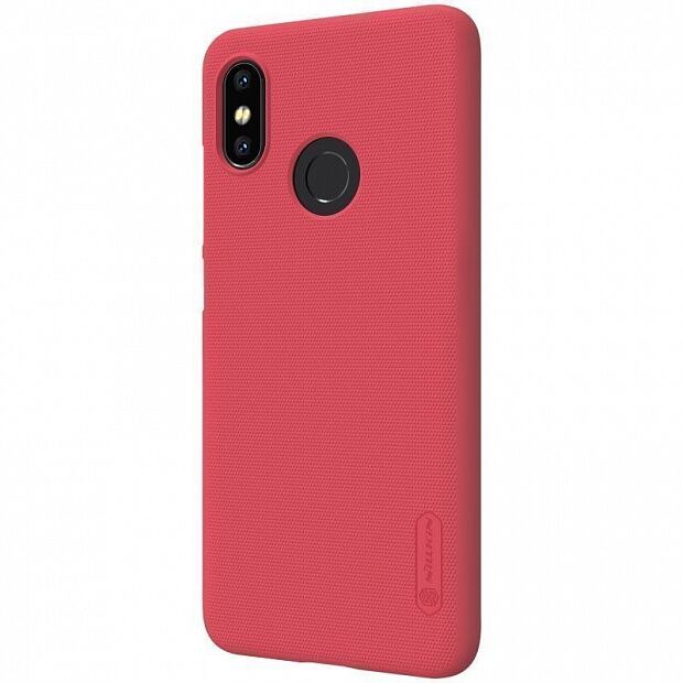 Чехол для Xiaomi Mi8 Nillkin Super Frosted Shield (Red/Красный) - 3