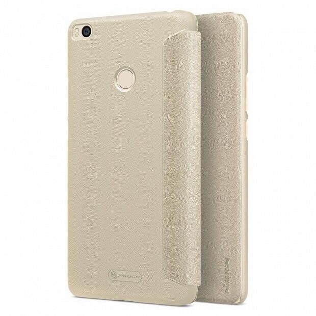 Чехол для Xiaomi Mi Max 2 Nillkin Sparkle Leather Case (Gold/Золотой) 