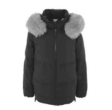 Куртка GoldFarm Classic Fur Collar Hooded Down Jacket (Black/Черный) - 1