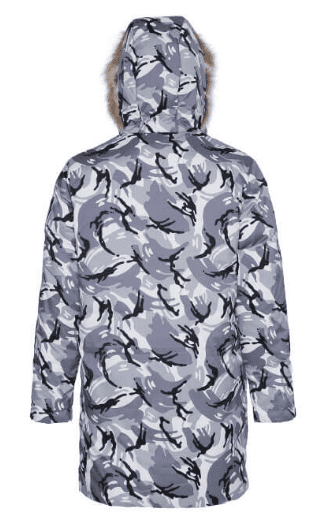 Куртка F.Mate Trendy Camouflage Mid-Length Two Down Jacket (Grey/Серый) - 2