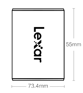 Внешний жесткий диск Lexar Portable Solid State Drive PSSD SL100 512G (Grey/Серый) - 2