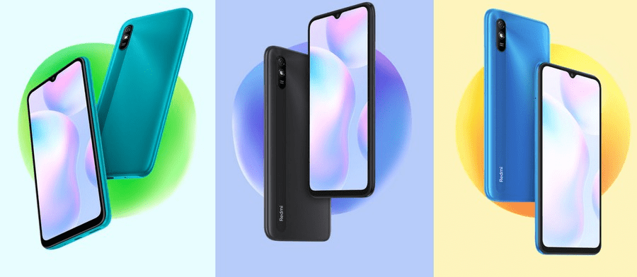 Варианты расцветки корпуса смартфона Redmi 9A