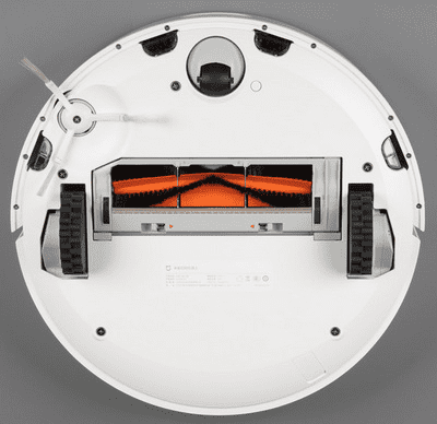 Нижняя часть робота-пылесоса Xiaomi Mi Vacuum Cleaner Внешний вид нижней части робота-пылесоса Xiaomi Mi Vacuum Cleaner