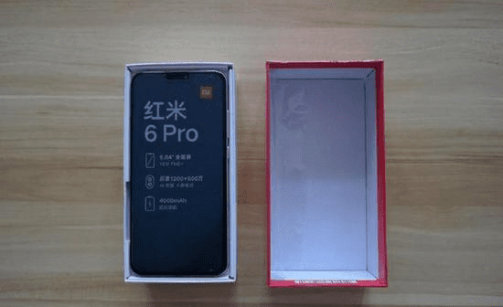 Упаковка смартфона Xiaomi Redmi 6 Pro Коробка для смартфона Сяоми Редми 6 Про