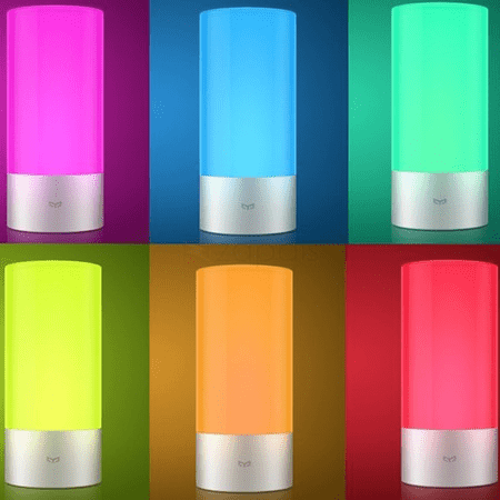 Оттенки свечения Xiaomi Mijia Bedside Lamp Цвета светового излучения Xiaomi Mijia Bedside Lamp