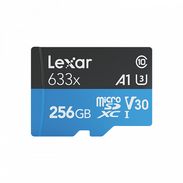 Карта памяти Lexar TF Microsd Memory Card 256GB (Blue/Синий) 